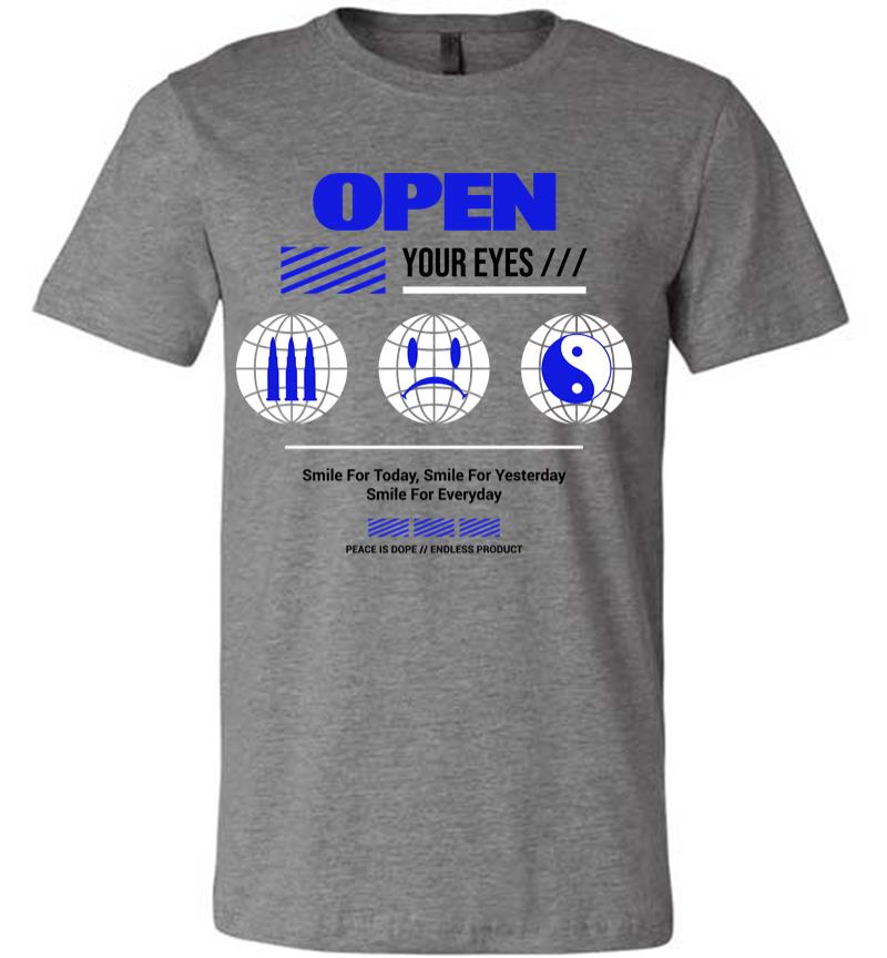 Inktee Store - Open Your Eyes Premium T-Shirt Image