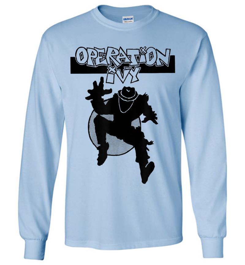 Inktee Store - Operation Ivy Ska Man Logo - Official Merch Long Sleeve T-Shirt Image