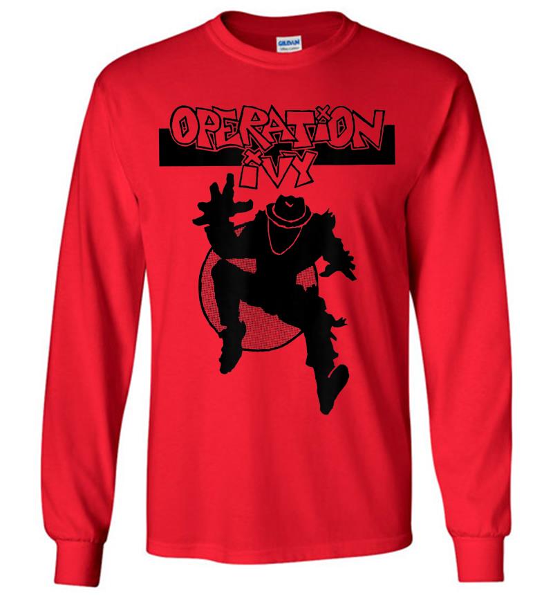 Inktee Store - Operation Ivy Ska Man Logo - Official Merch Long Sleeve T-Shirt Image