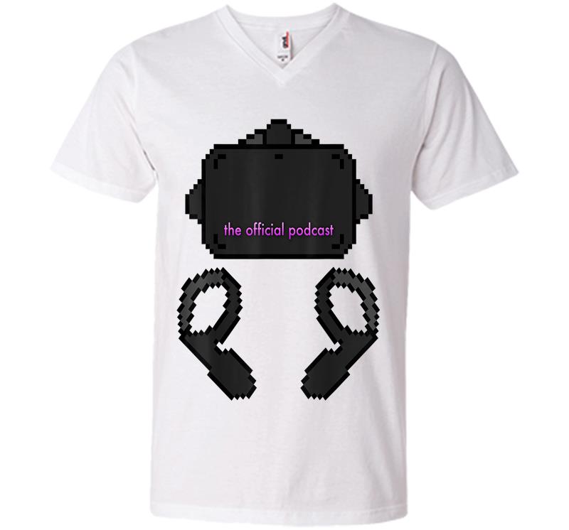 Inktee Store - Oqc Logo - The Official Podcast V-Neck T-Shirt Image