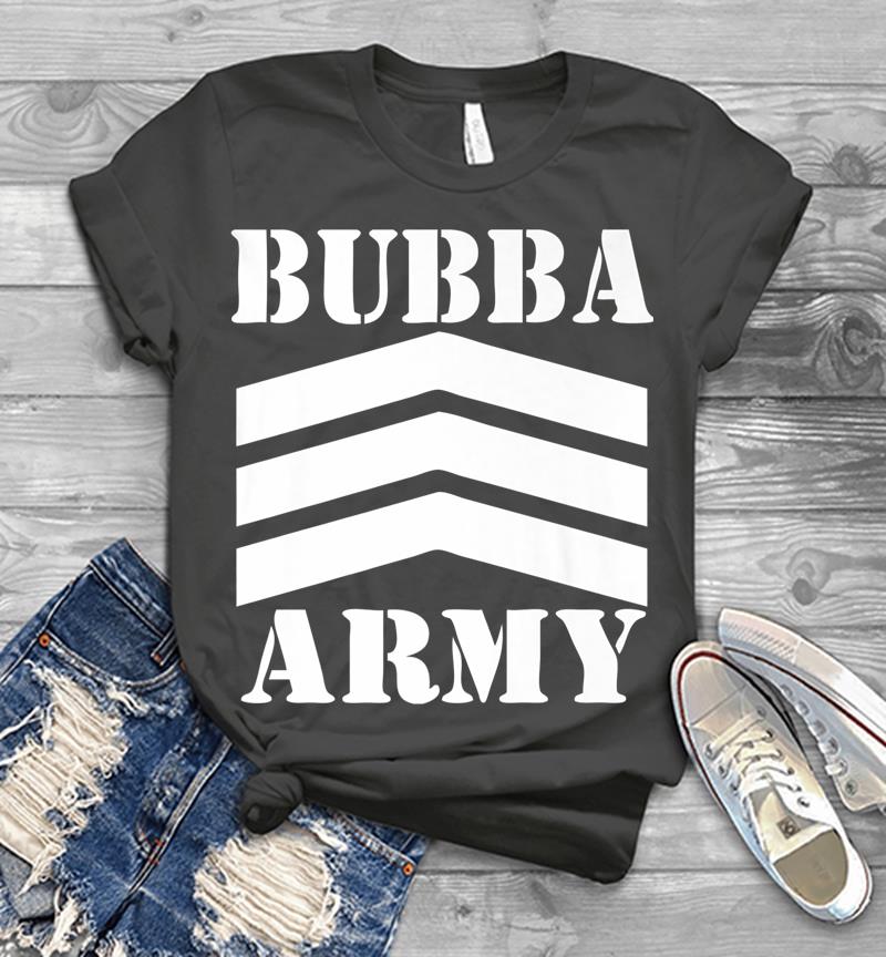 Inktee Store - Original Bubba Army Logo (Wht) - Official Bubba Army Design Premium Mens T-Shirt Image