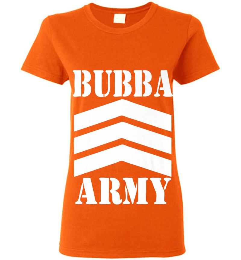Inktee Store - Original Bubba Army Logo (Wht) - Official Bubba Army Design Premium Womens T-Shirt Image