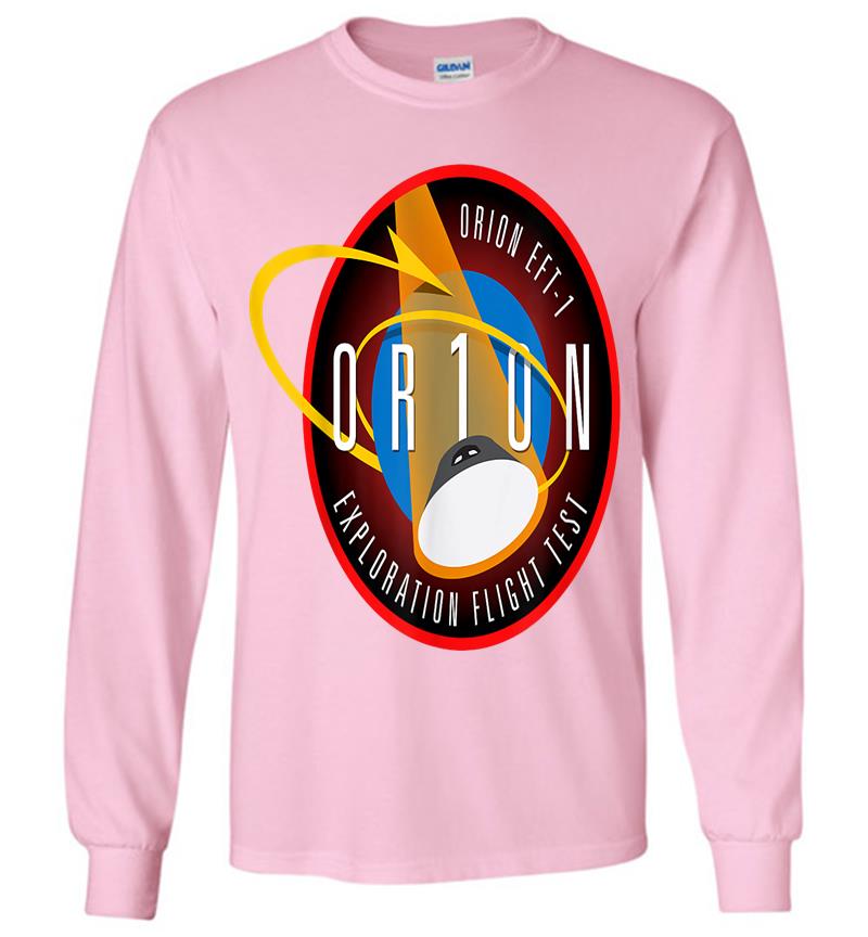 Inktee Store - Orion Etf 1 Insignia Crew Spacecraft Patch Long Sleeve T-Shirt Image