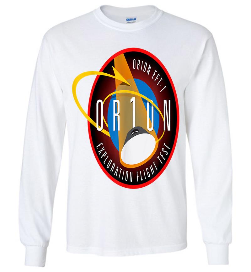 Inktee Store - Orion Etf 1 Insignia Crew Spacecraft Patch Long Sleeve T-Shirt Image