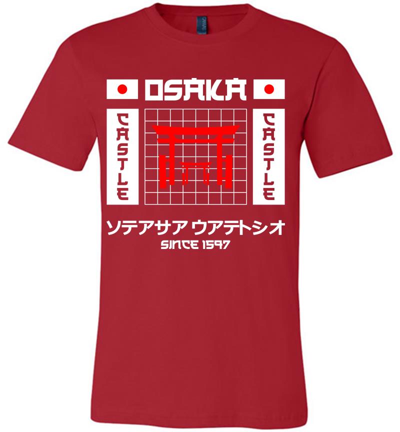 Inktee Store - Osaka Castle Since 1597 Premium T-Shirt Image