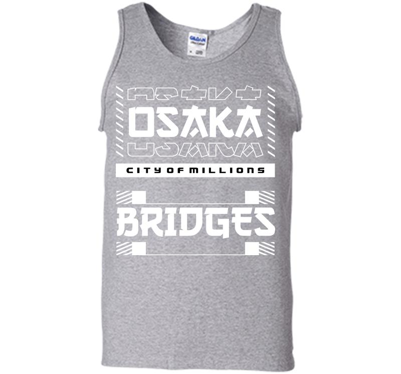 Inktee Store - Osaka City Of Million Bridges Men Tank Top Image