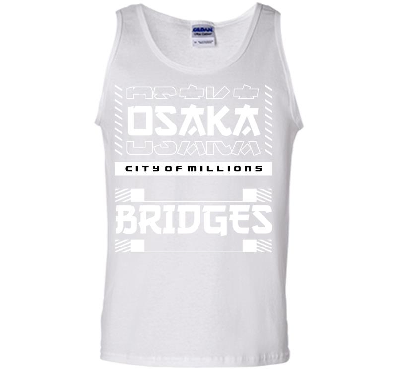 Inktee Store - Osaka City Of Million Bridges Men Tank Top Image