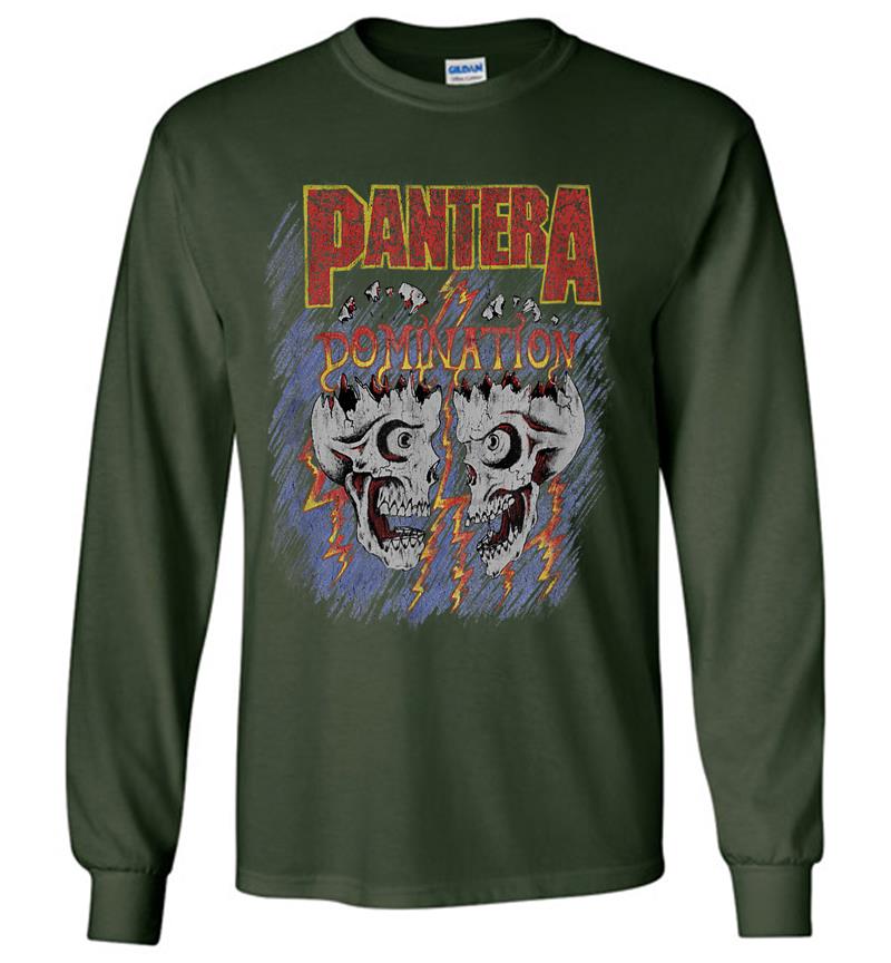Inktee Store - Pantera Official Domination Long Sleeve T-Shirt Image