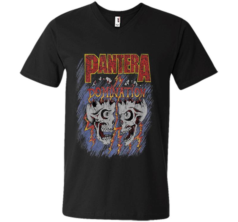 Pantera Official Domination V-neck T-shirt