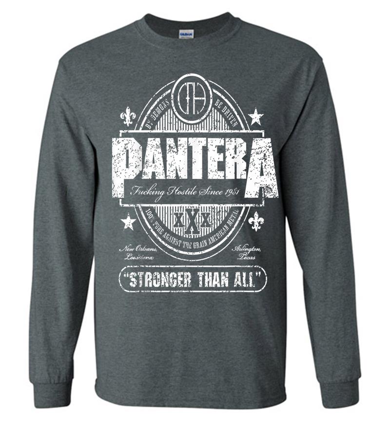 Inktee Store - Pantera Official Stronger Than All Beer Mat Long Sleeve T-Shirt Image