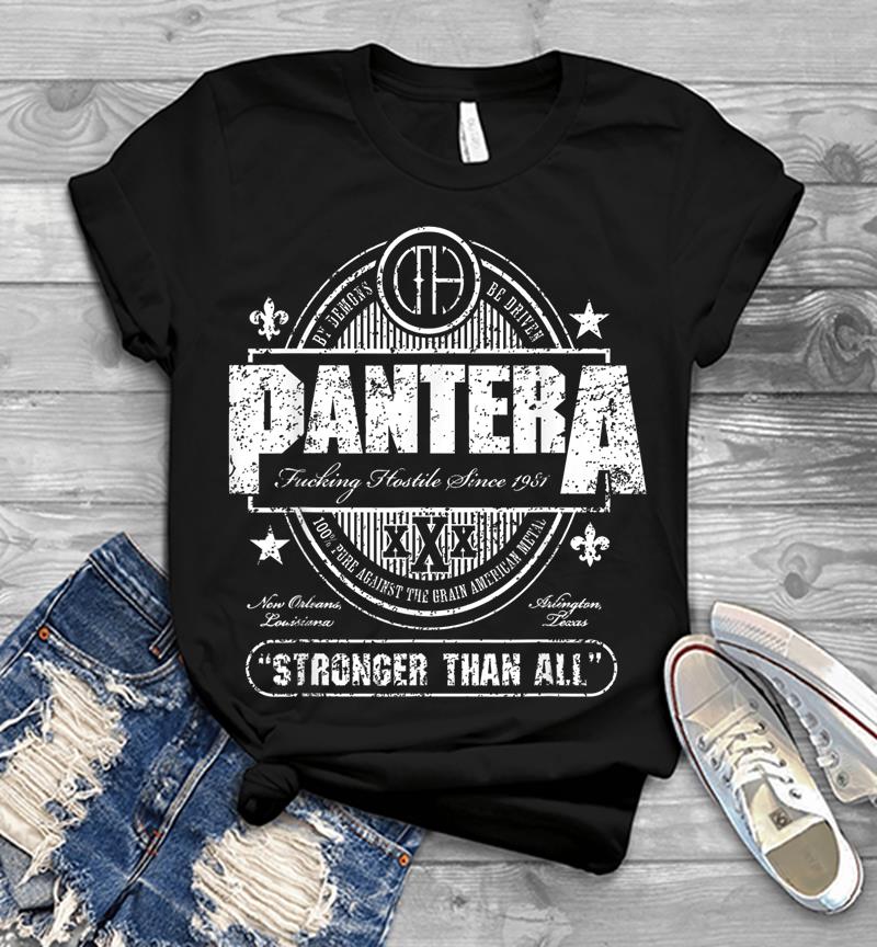 Pantera Official Stronger Than All Beer Mat Mens T-shirt