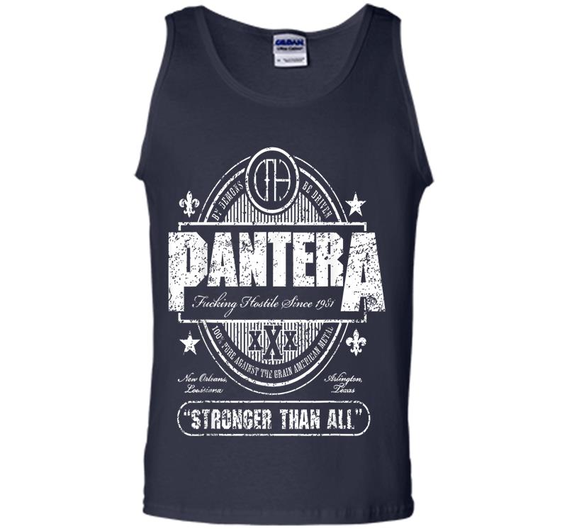 Inktee Store - Pantera Official Stronger Than All Beer Mat Mens Tank Top Image