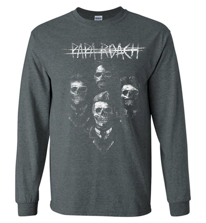 Inktee Store - Papa Roach Portrait Tee 2 Sided Official Merch Long Sleeve T-Shirt Image