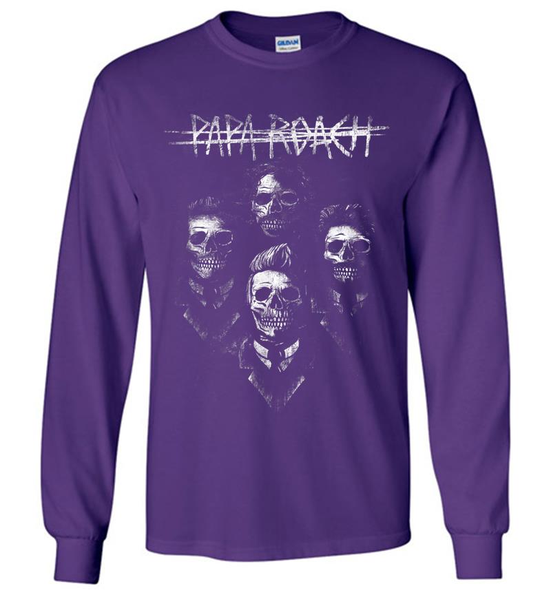 Inktee Store - Papa Roach Portrait Tee 2 Sided Official Merch Long Sleeve T-Shirt Image