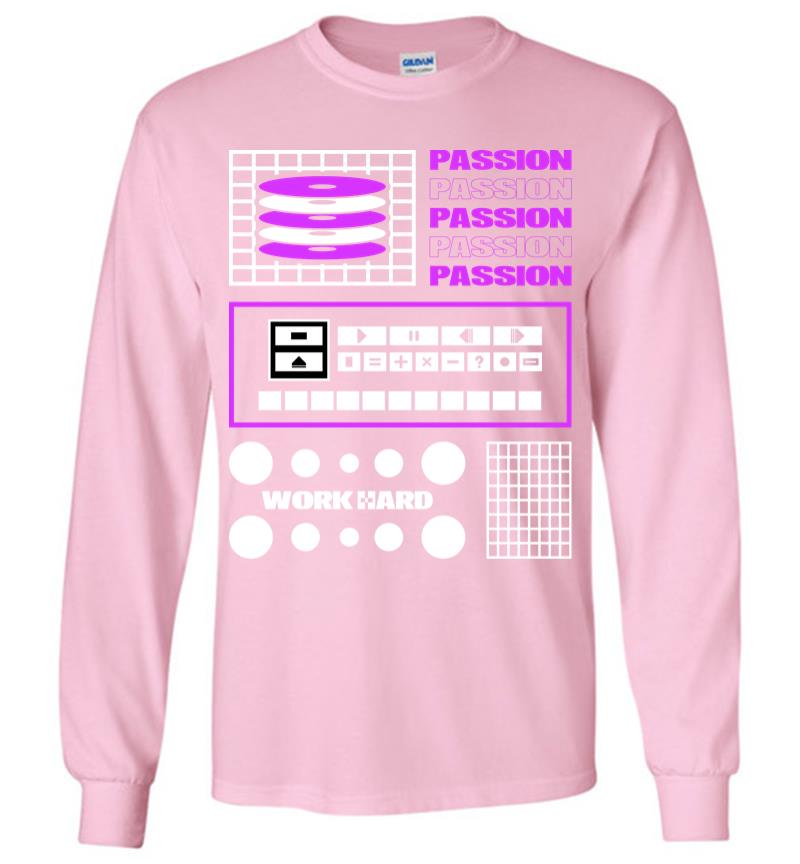 Inktee Store - Passion Work Hard Long Sleeve T-Shirt Image
