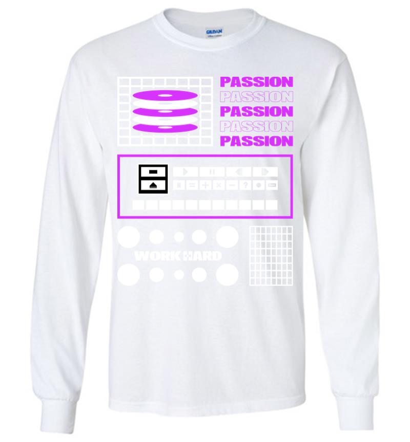 Inktee Store - Passion Work Hard Long Sleeve T-Shirt Image