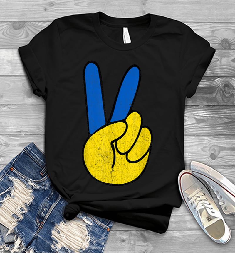 Peace Ukraine Vintage Men T-shirt