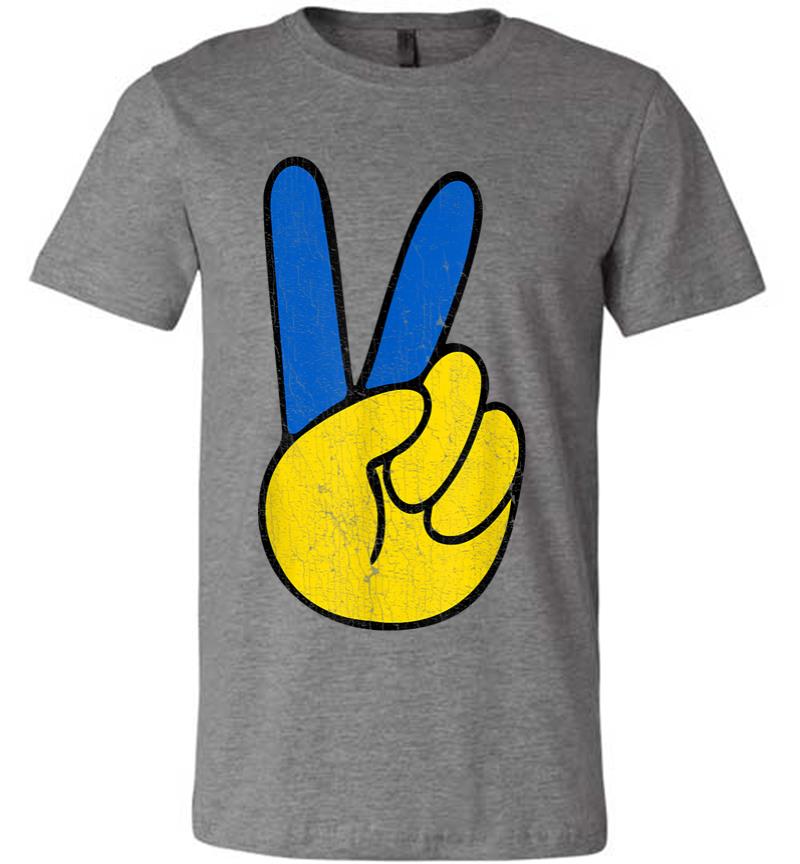 Inktee Store - Peace Ukraine Vintage Premium T-Shirt Image