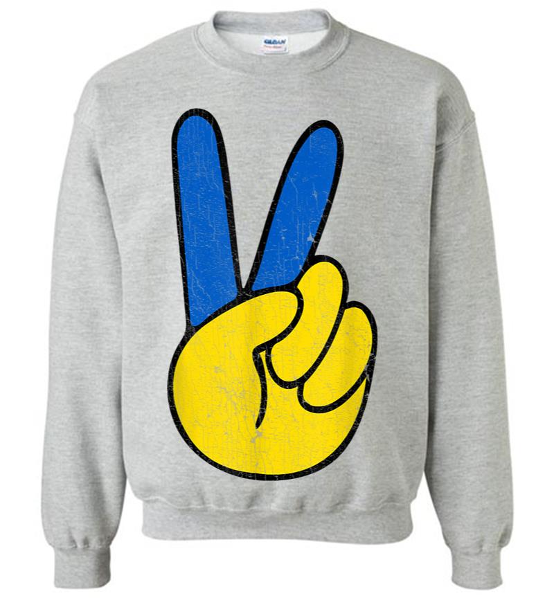 Inktee Store - Peace Ukraine Vintage Sweatshirt Image
