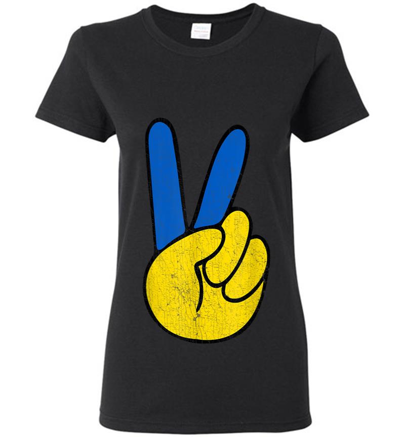Peace Ukraine Vintage Women T-shirt
