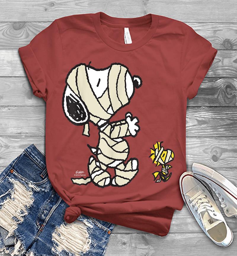 Inktee Store - Peanuts Snoopy Mummy Mens T-Shirt Image