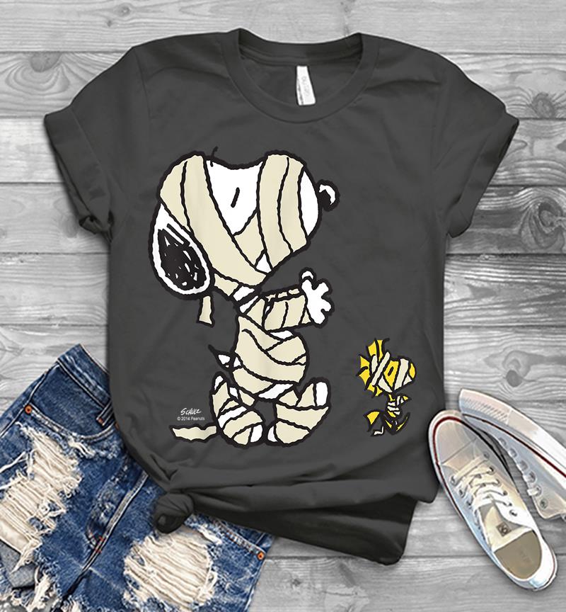 Inktee Store - Peanuts Snoopy Mummy Mens T-Shirt Image