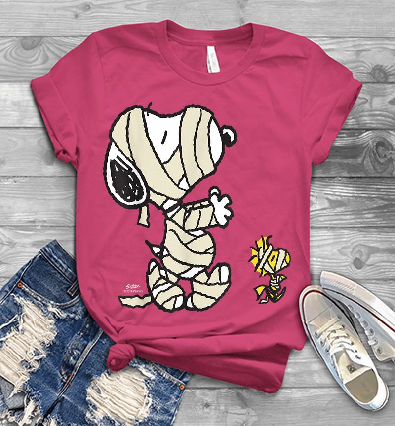 Inktee Store - Peanuts Snoopy Mummy Mens T-Shirt Image