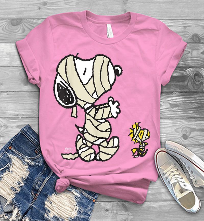 Inktee Store - Peanuts Snoopy Mummy Mens T-Shirt Image