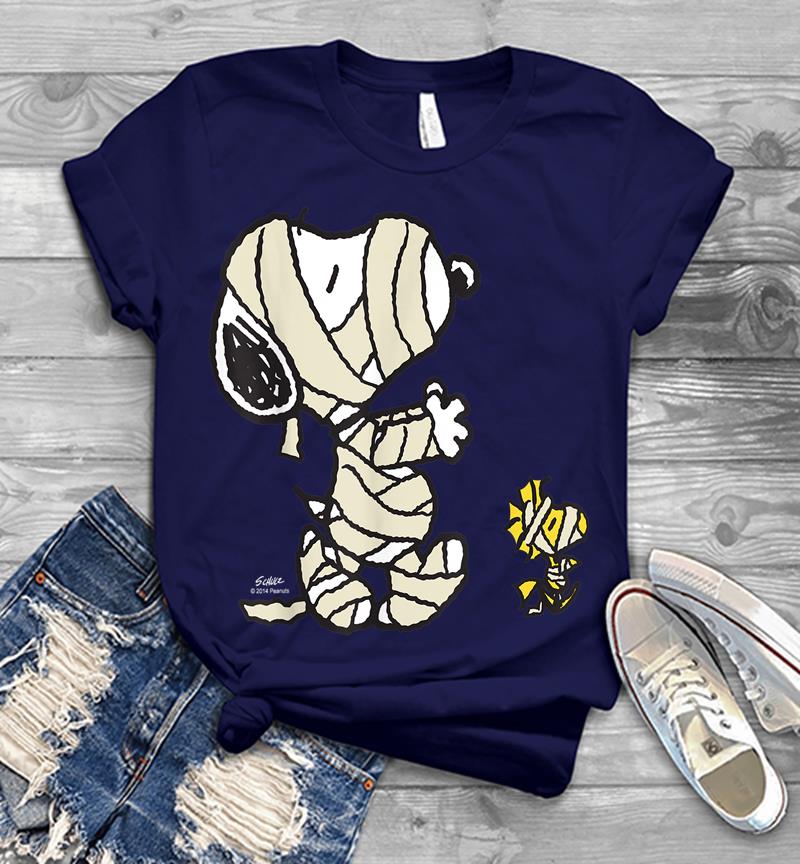 Inktee Store - Peanuts Snoopy Mummy Mens T-Shirt Image