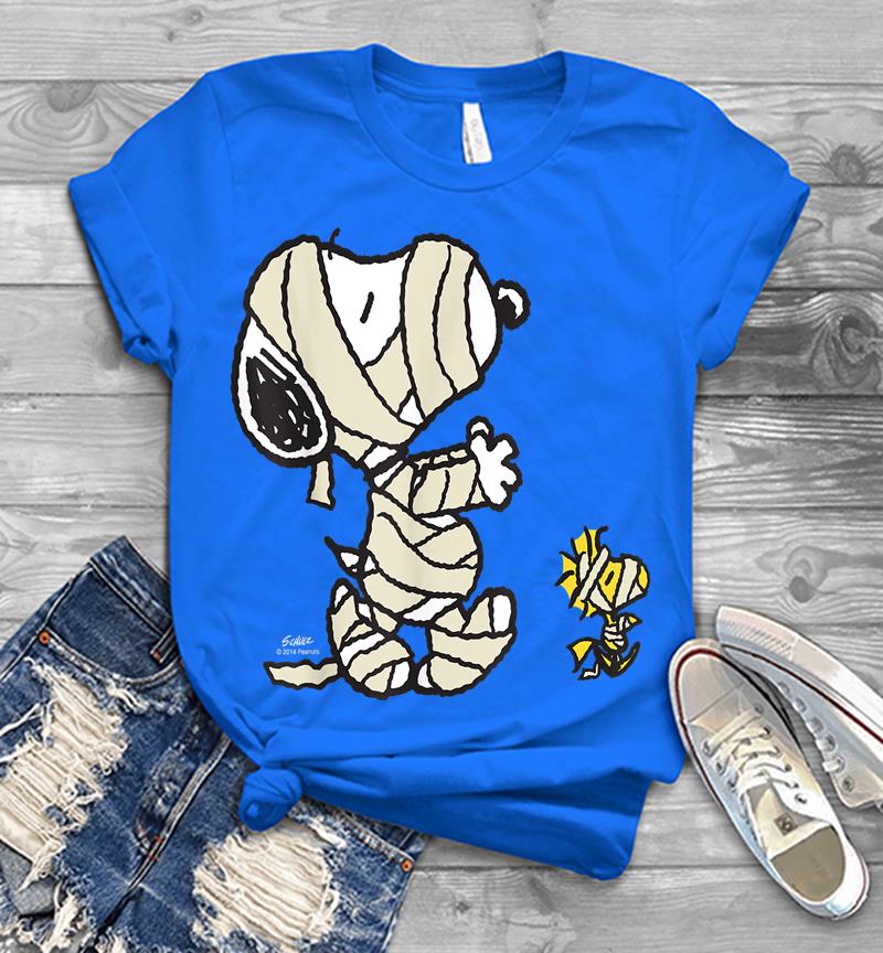 Inktee Store - Peanuts Snoopy Mummy Mens T-Shirt Image