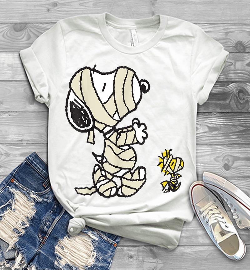 Inktee Store - Peanuts Snoopy Mummy Mens T-Shirt Image