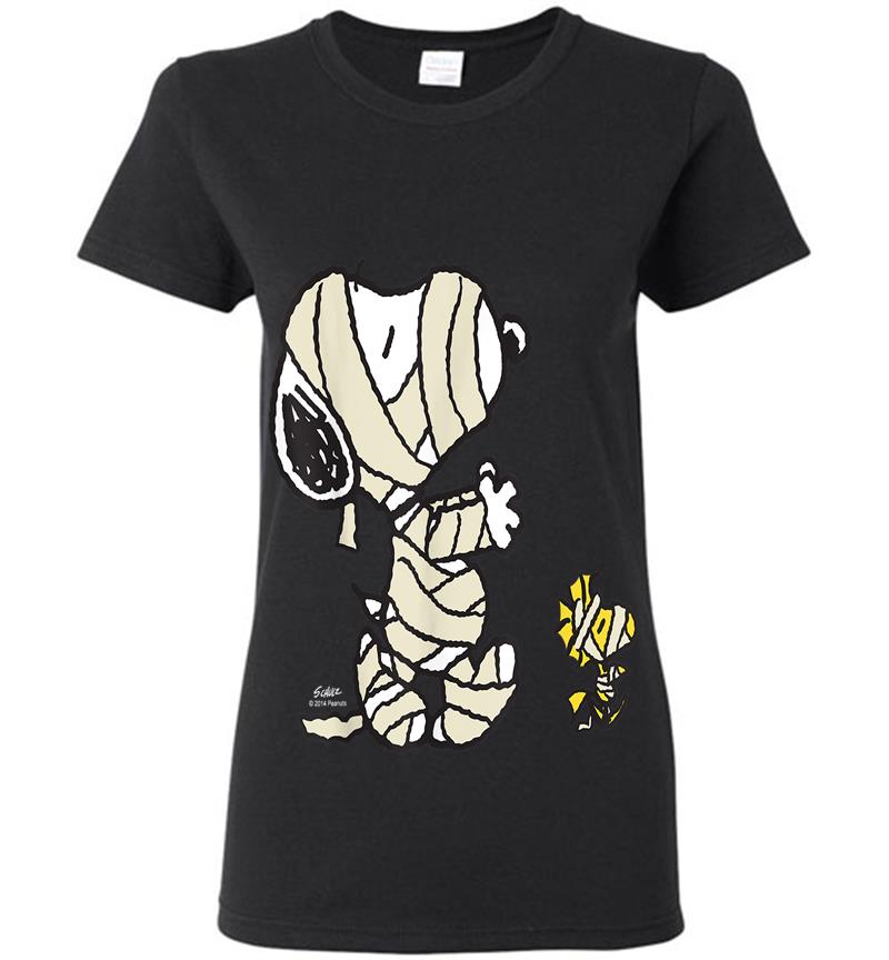 Peanuts Snoopy Mummy Womens T-Shirt
