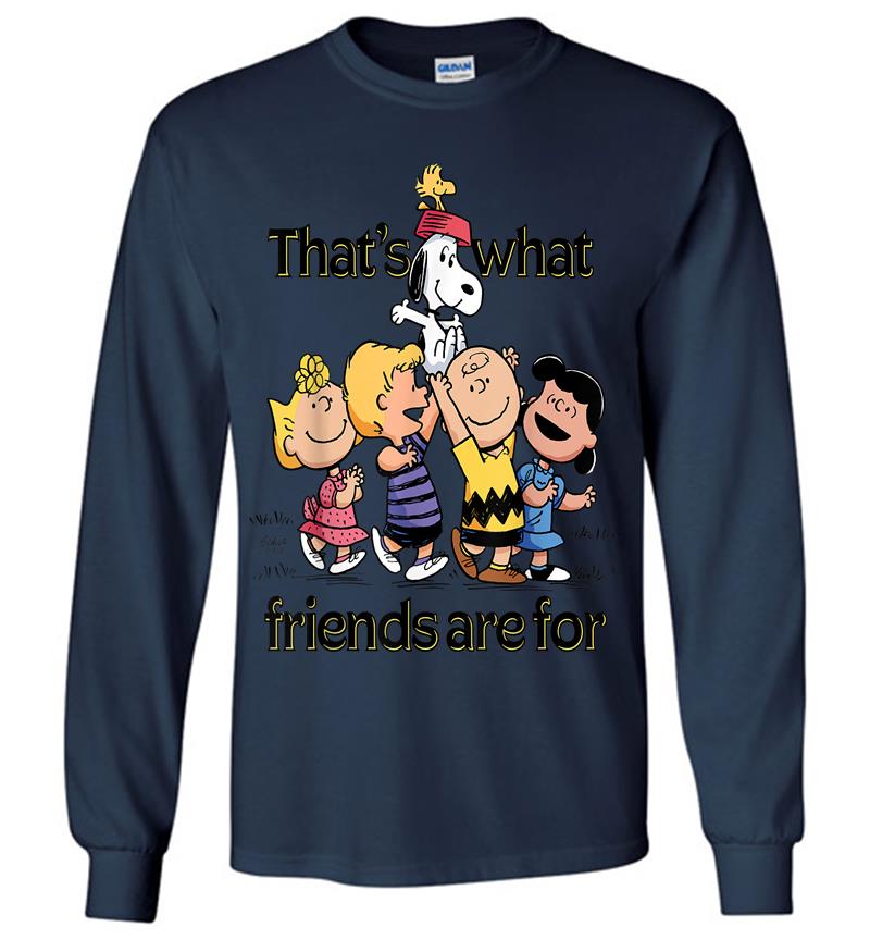Inktee Store - Peanuts Thats What Friends Are For Long Sleeve T-Shirt Image