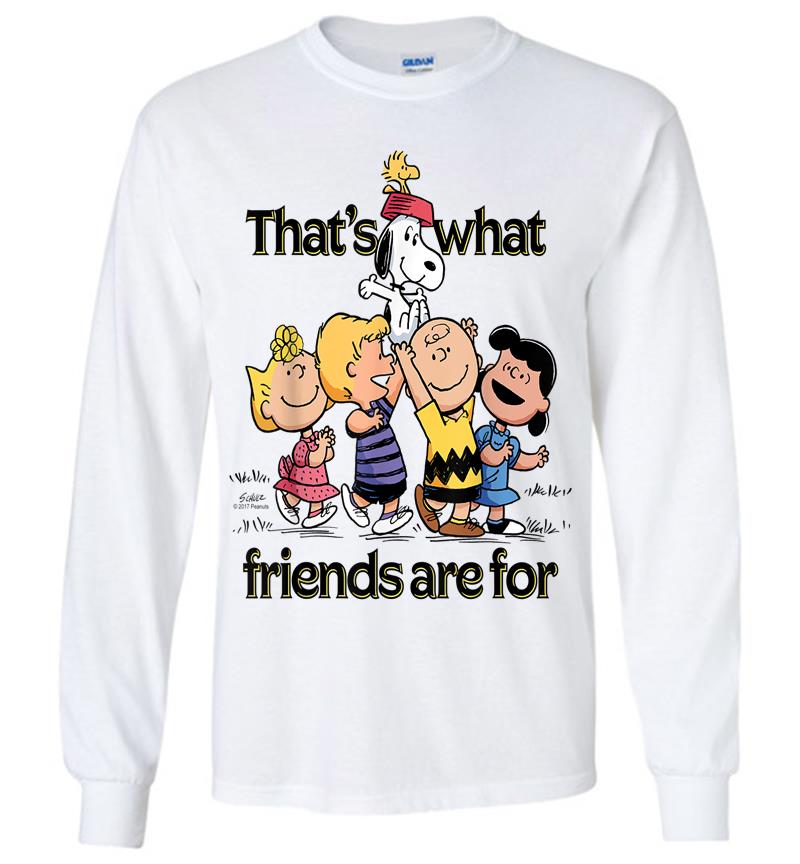 Inktee Store - Peanuts Thats What Friends Are For Long Sleeve T-Shirt Image