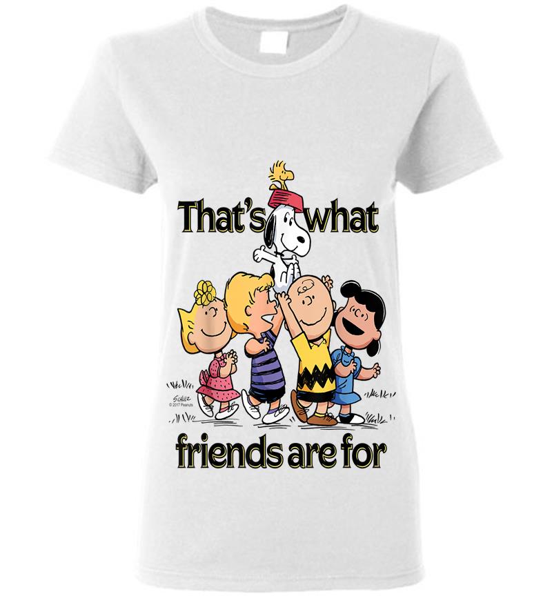 Inktee Store - Peanuts Thats What Friends Are For Womens T-Shirt Image