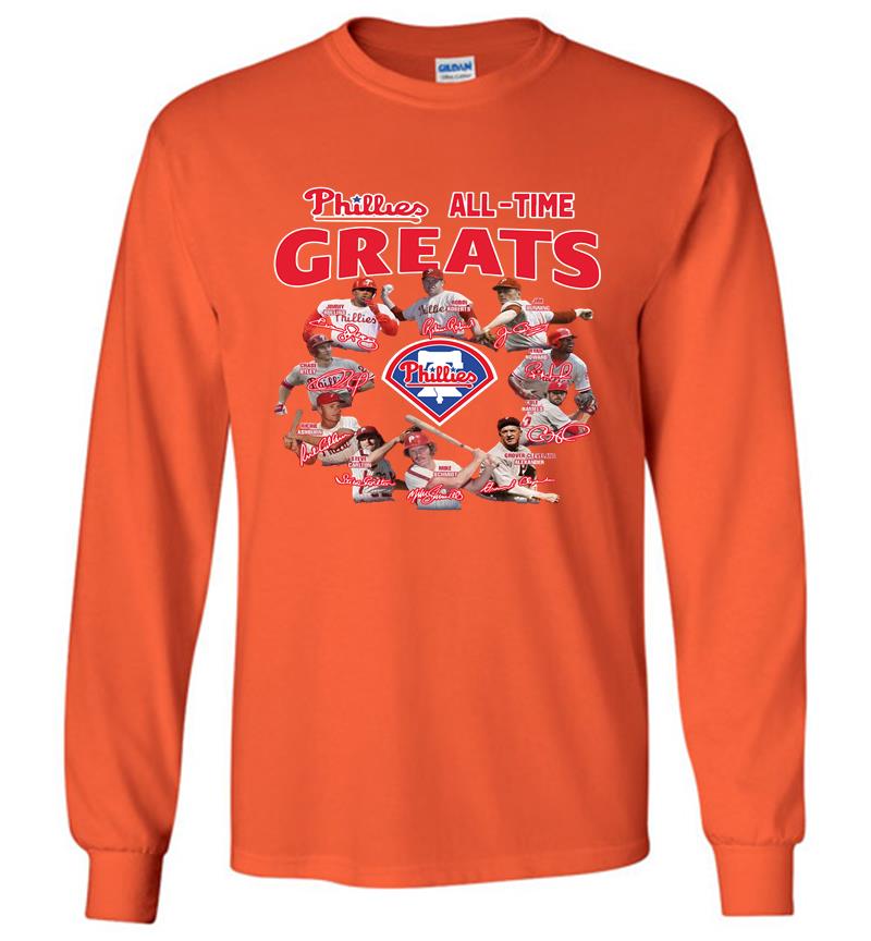 Philadelphia Phillies Alltime Greats Team Signature Long Sleeve T