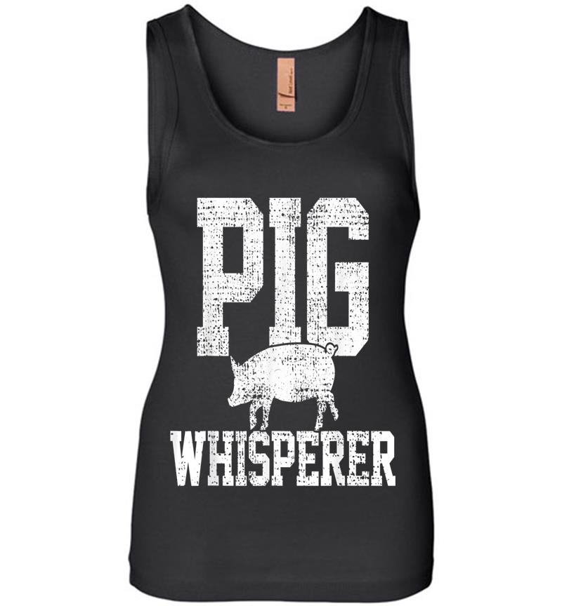 Pigs Whisperer Farmer Vintage Womens Jersey Tank Top