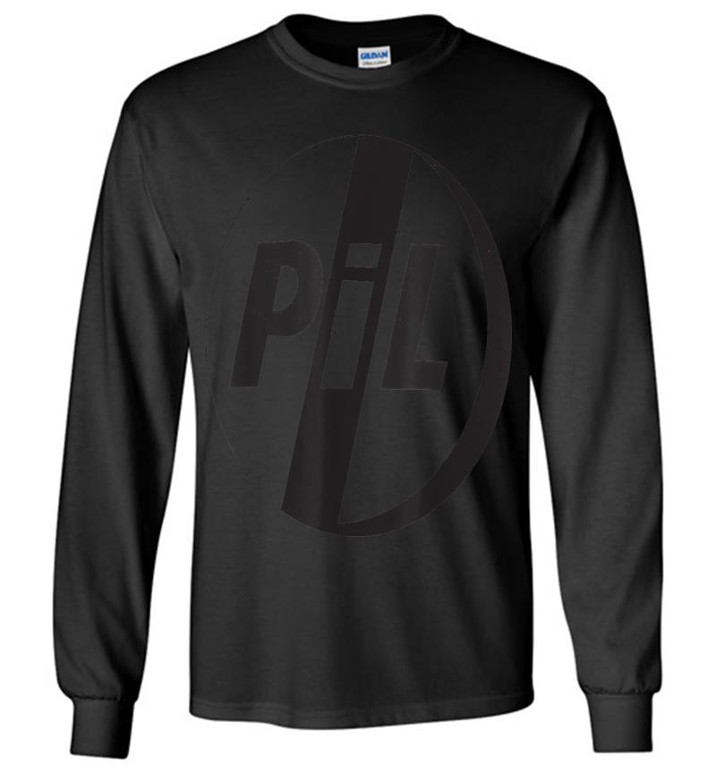 Pil Official Public Image Ltd Black Logo Long Sleeve T-shirt
