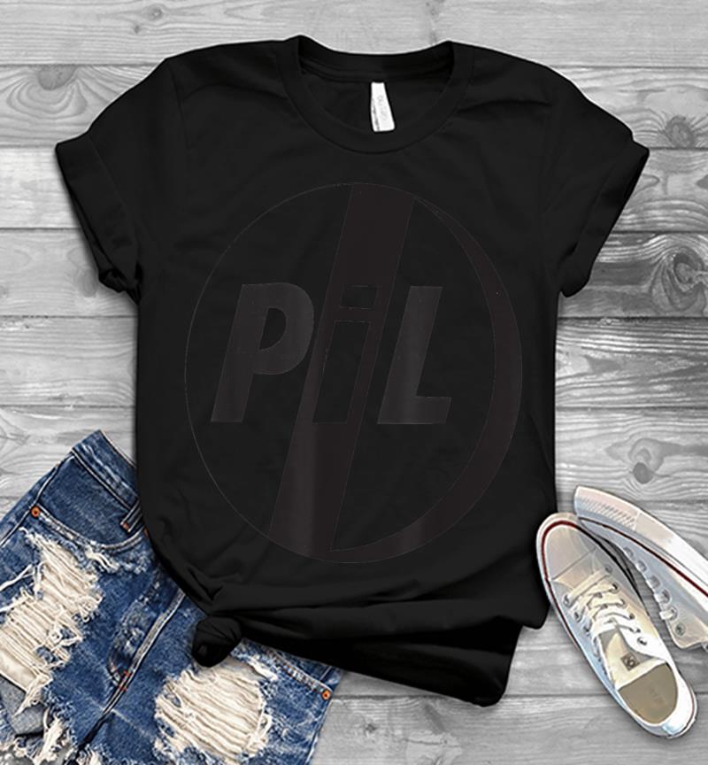 Pil Official Public Image Ltd Black Logo Mens T-shirt