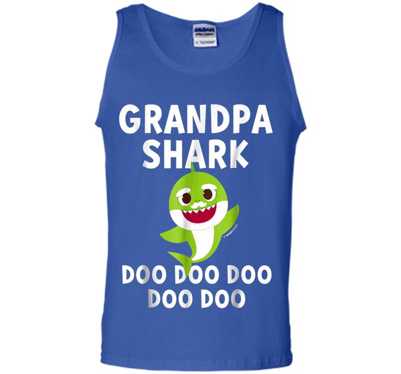 Inktee Store - Pinkfong Grandpa Shark Official Mens Tank Top Image