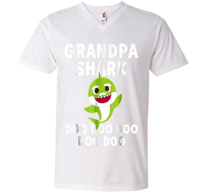 Inktee Store - Pinkfong Grandpa Shark Official V-Neck T-Shirt Image