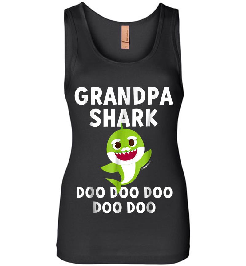 Pinkfong Grandpa Shark Official Womens Jersey Tank Top
