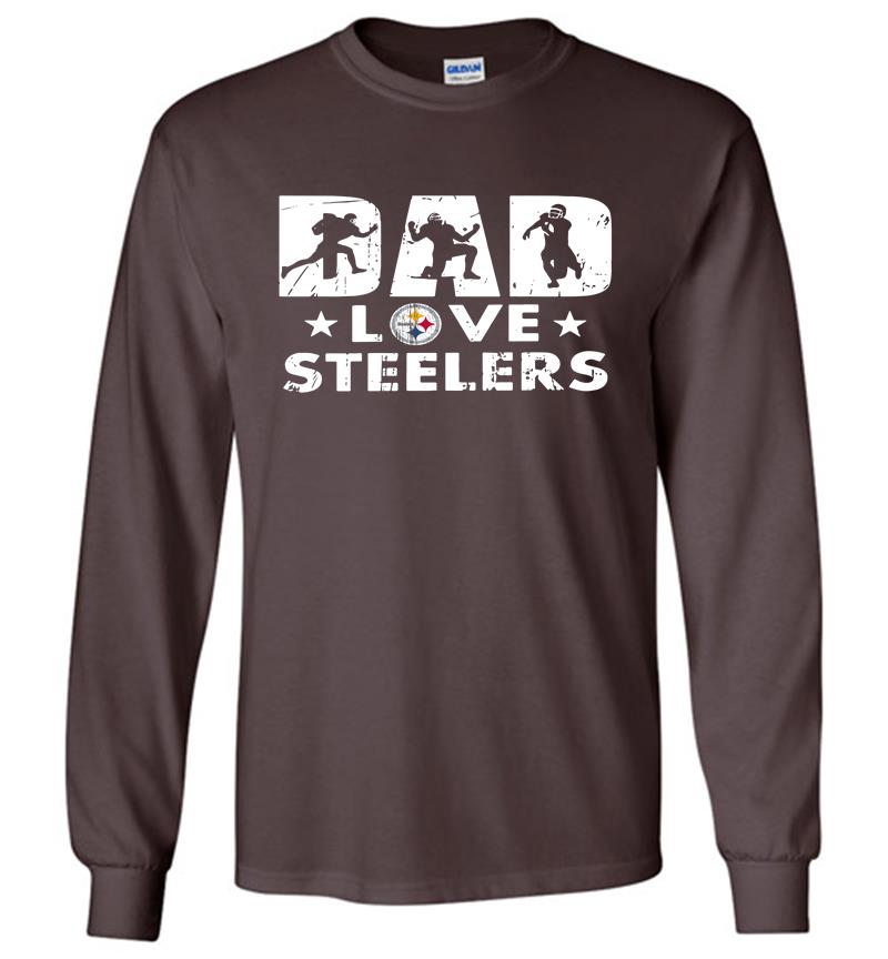 Inktee Store - Pittsburgh Slers Dad Love Slers Long Sleeve T-Shirt Image