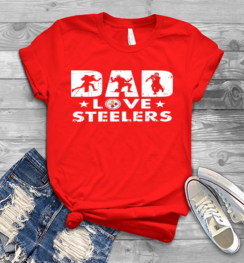 Inktee Store - Pittsburgh Slers Dad Love Slers Mens T-Shirt Image