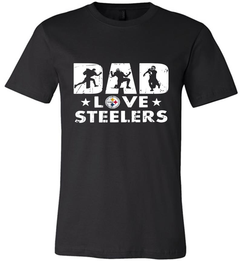 Inktee Store - Pittsburgh Slers Dad Love Slers Premium T-Shirt Image