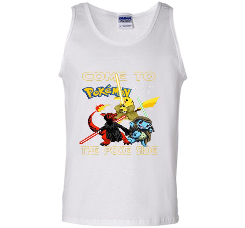 Inktee Store - Pokemon Come To The Poke Side Mens Tank Top Image