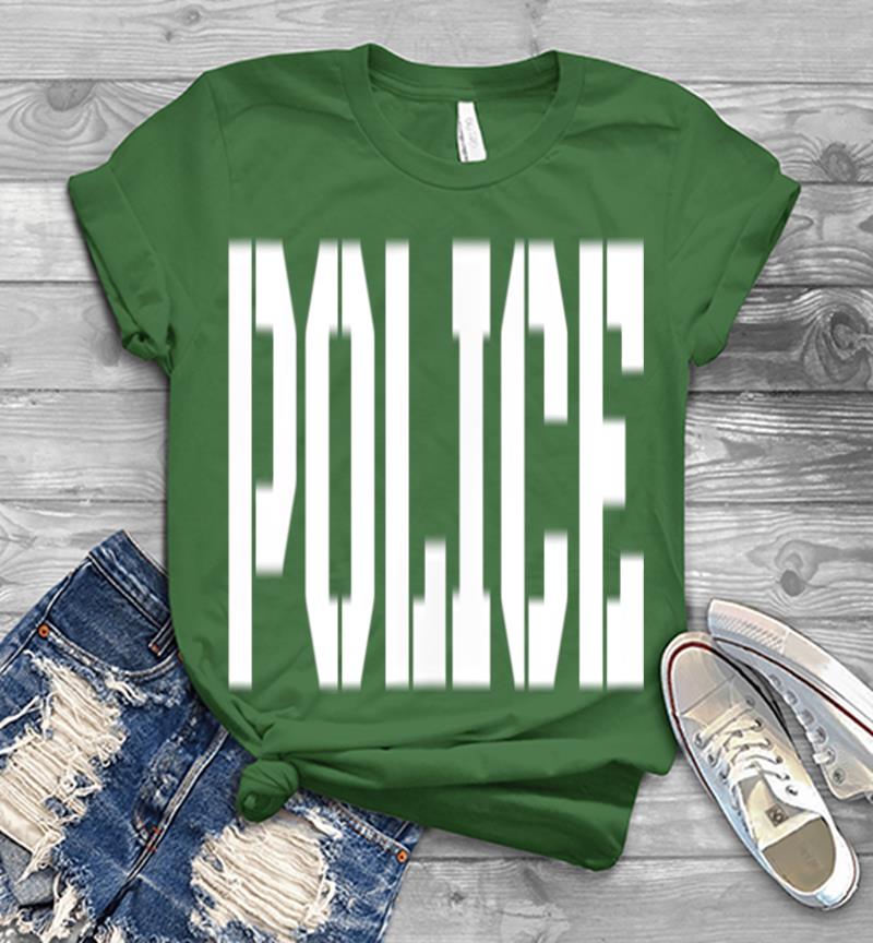 Inktee Store - Police Uniform - Official Law Enforcet Gear Mens T-Shirt Image