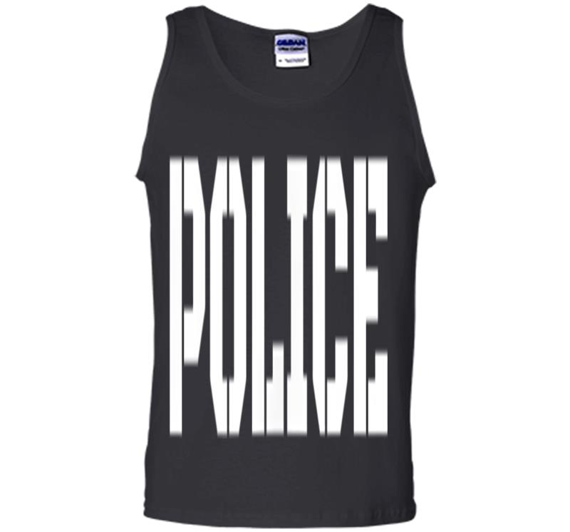 Inktee Store - Police Uniform - Official Law Enforcet Gear Mens Tank Top Image
