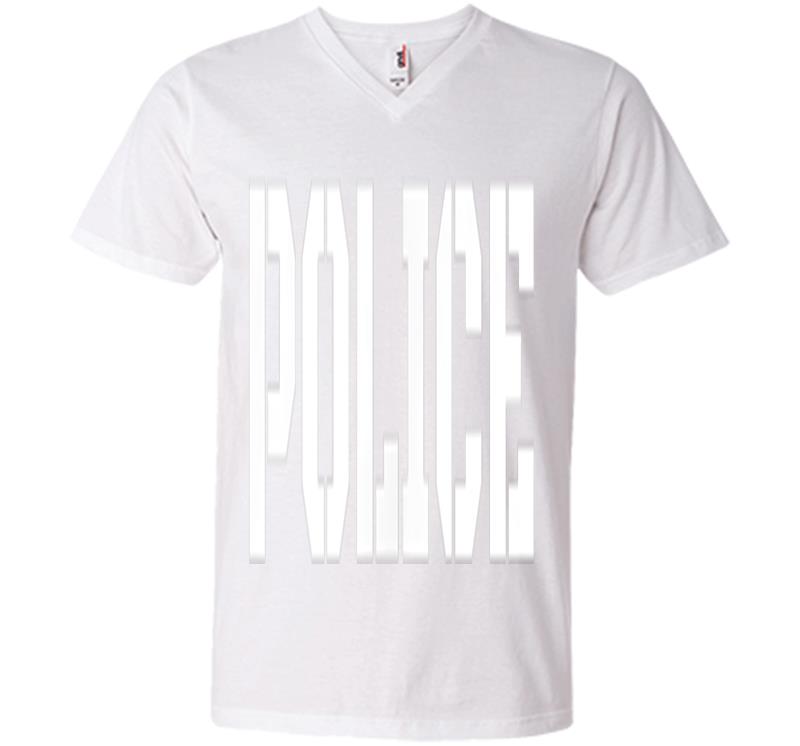 Inktee Store - Police Uniform - Official Law Enforcet Gear V-Neck T-Shirt Image