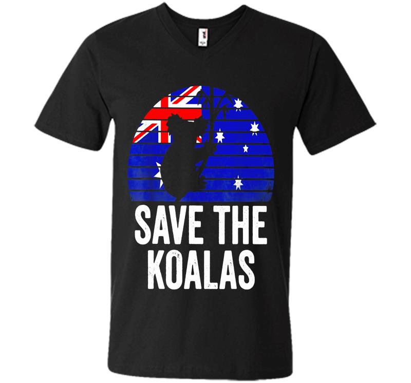 Pray For Australia Save The Koalas V-Neck T-Shirt